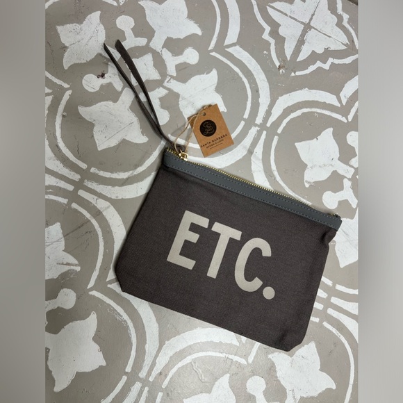 NWT “ ETC. “ Canvas Pouch - Picture 1 of 5